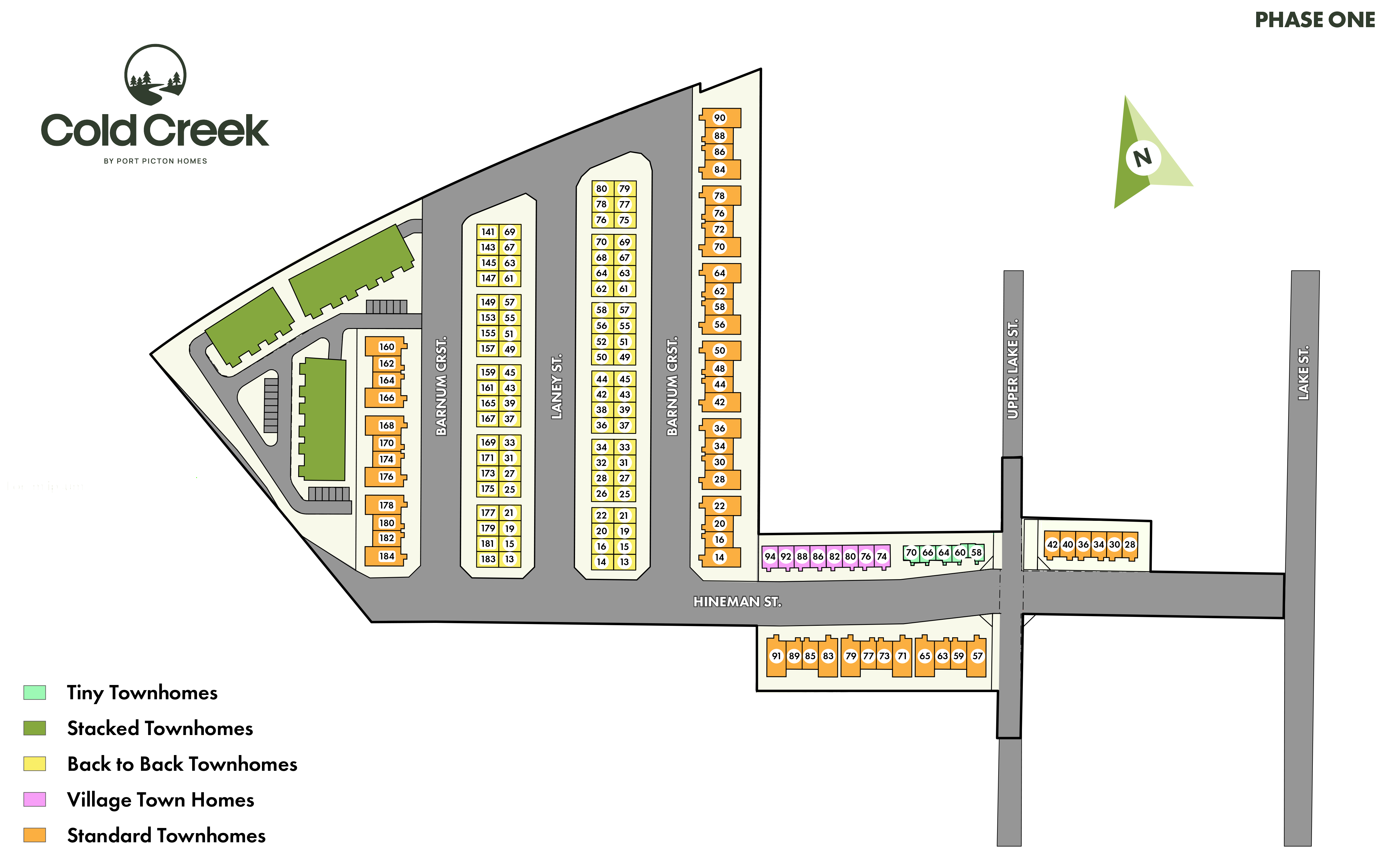 Cold Creek Phase 1 Site Map